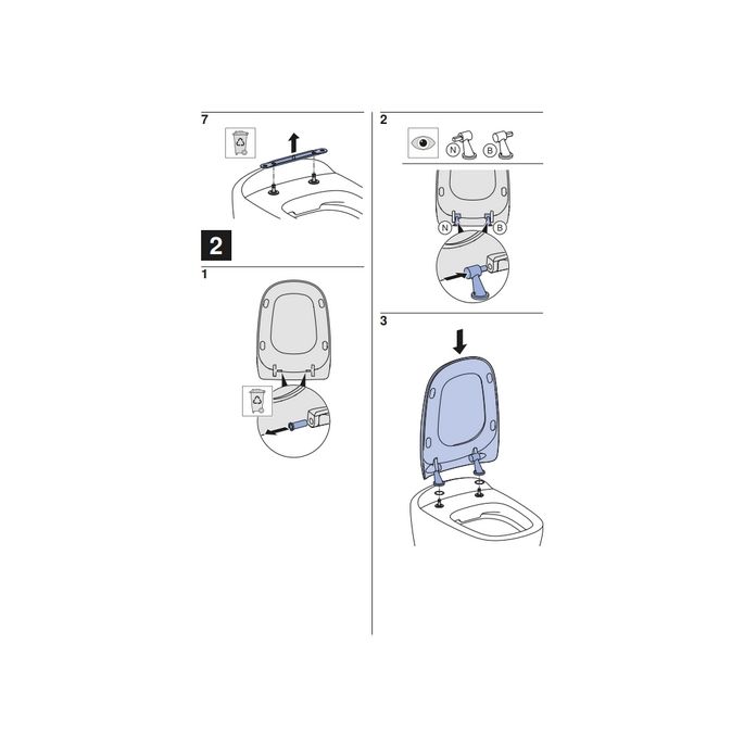 Geberit Citterio 500540011 toiletzitting met deksel wit