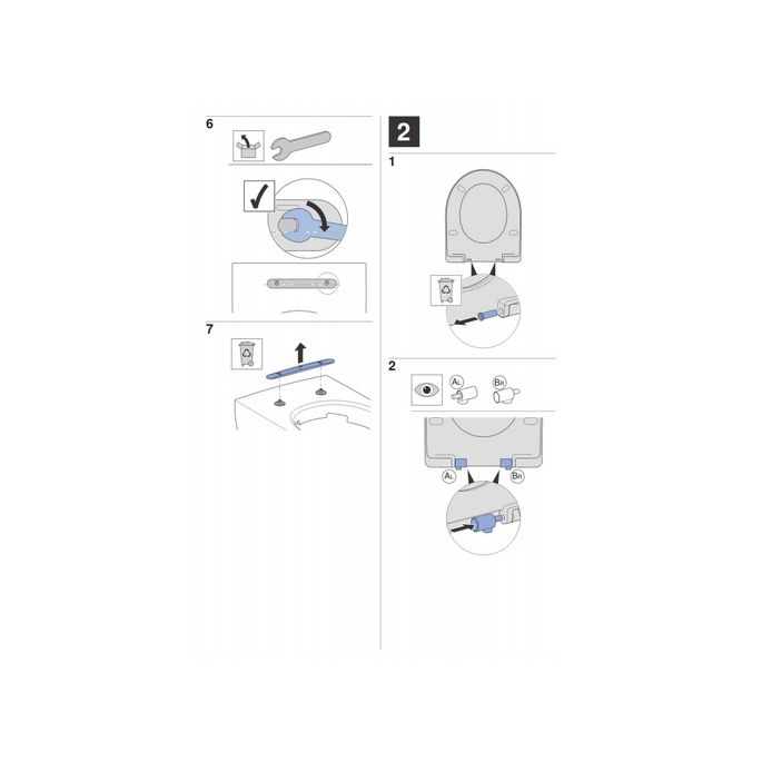 Geberit Renova Plan 500832001 toiletzitting met deksel wit