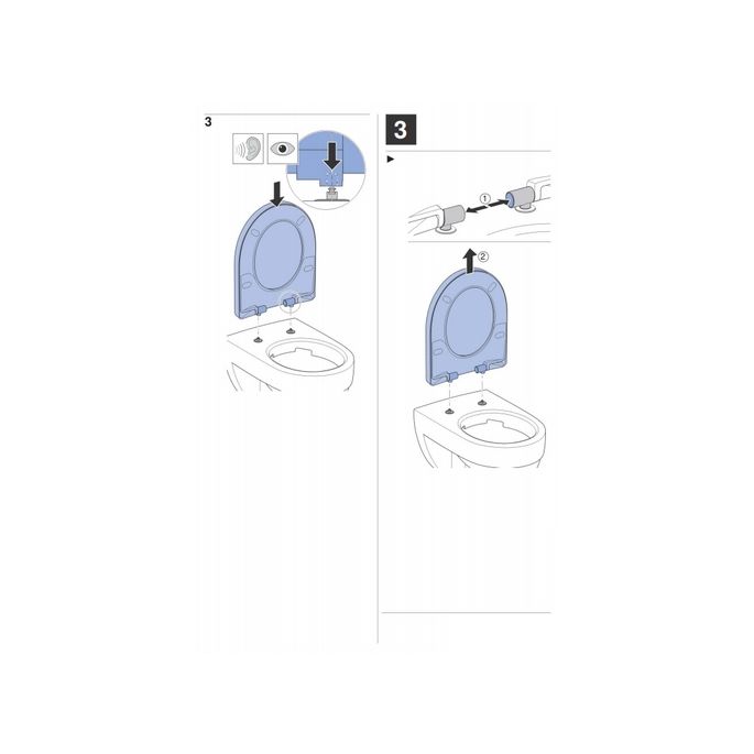 Geberit Renova Plan 500692011 toiletzitting met deksel wit