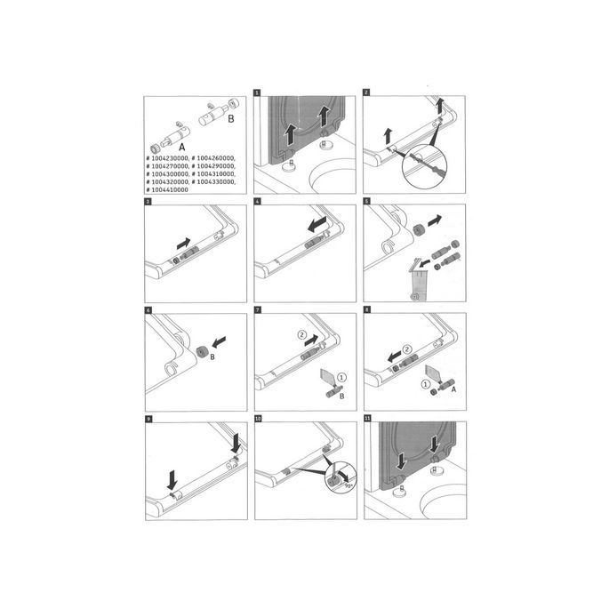 Duravit Architec - Darling New - Starck 3 1004270000 softclose cilinder voor toiletzitting Architec 006969 - Darling New 002109 - Starck 3 006389 (set van 2)