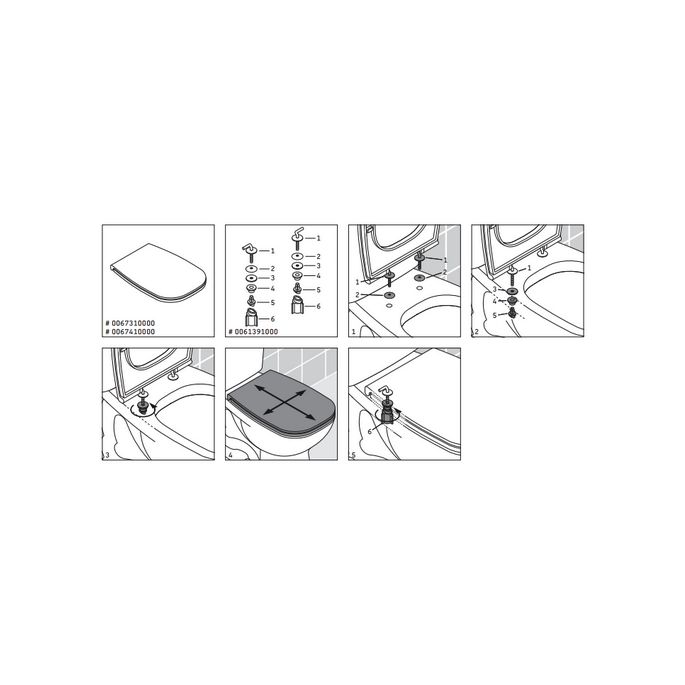 Duravit D-Code 0067410000 toiletzitting met deksel wit