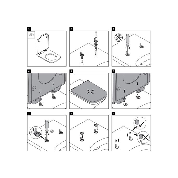 Duravit DuraStyle 0062390000 toiletzitting Vital met deksel wit