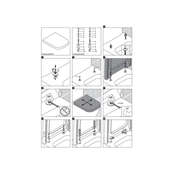 Duravit Happy D.2 0064690099 toiletzitting met deksel wit