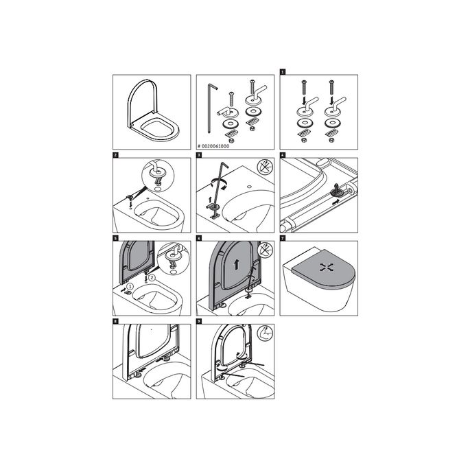 Duravit P3 Comforts 0020310000 toiletzitting met deksel wit *niet meer leverbaar*