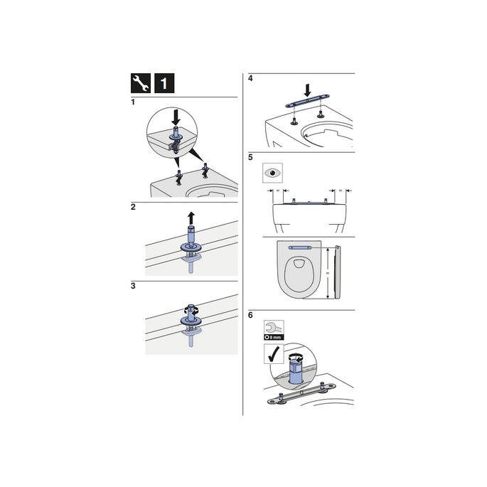 Geberit 300 Basic S8H51203000G toiletzitting met deksel wit