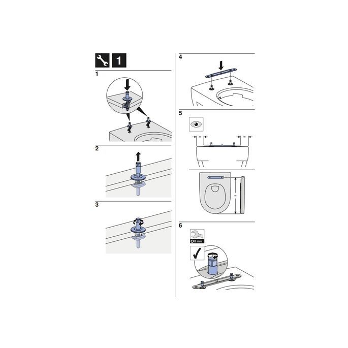 Geberit Acanto 500.660.01.2 toiletzitting met deksel wit