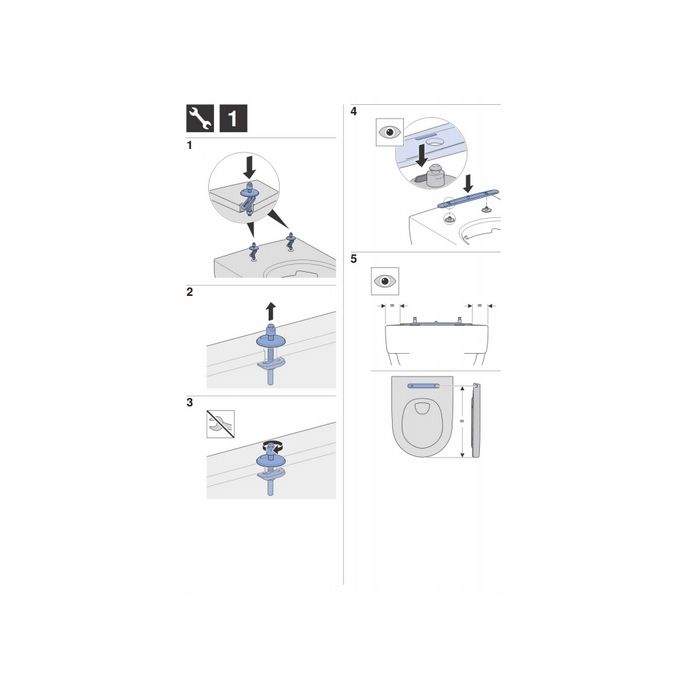 Geberit Icon 500670011 toiletzitting met deksel wit