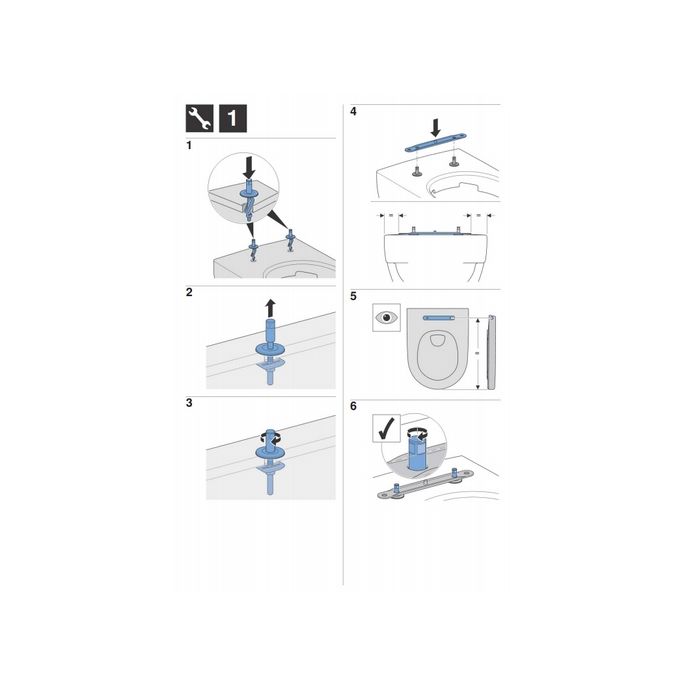 Geberit Renova Plan 572180000 toiletzitting met deksel wit