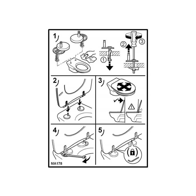 Ideal Standard Contour 21 K712101 toiletzitting met deksel wit