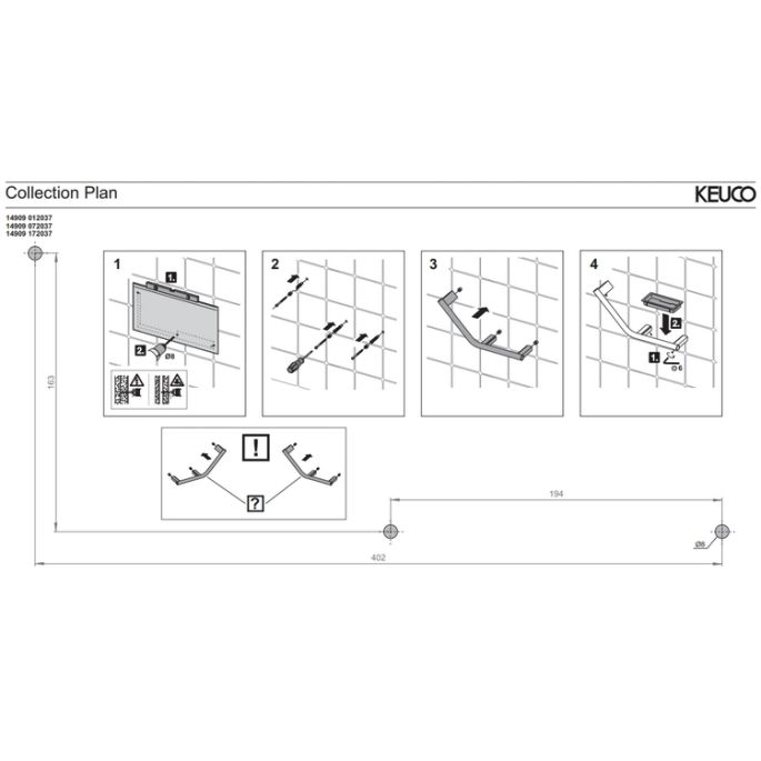 Keuco Collectie Plan 14909012037 handgreep 135° verchroomd