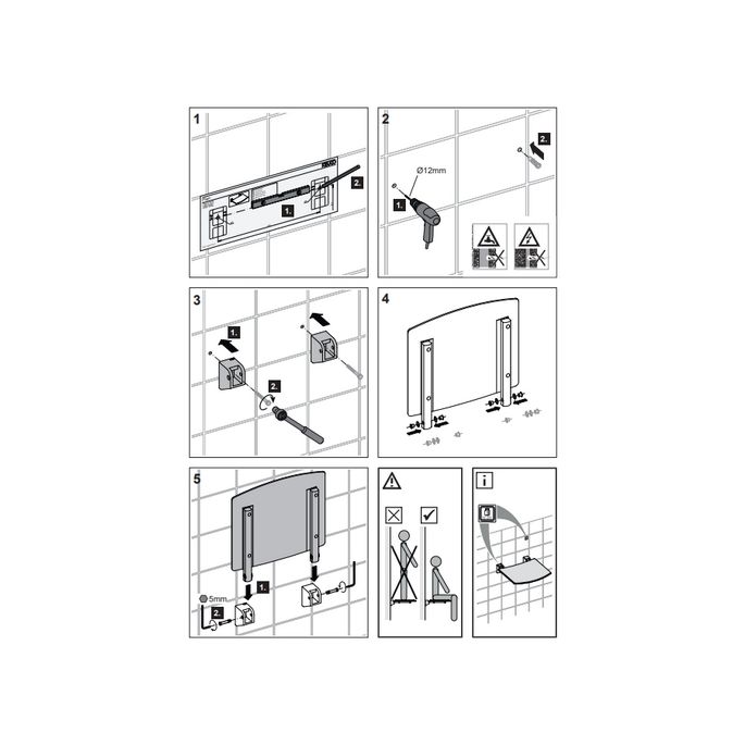 Keuco Collectie Plan 14980010051 klapzitting verchroomd/ wit (RAL 9010)