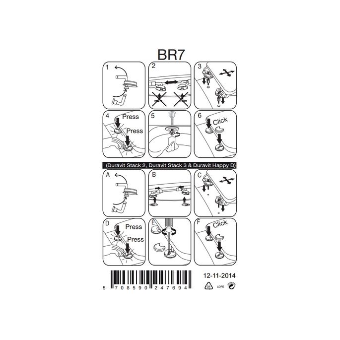 Pressalit Objecta D 172111-BR7999 toiletzitting met deksel zwart polygiene