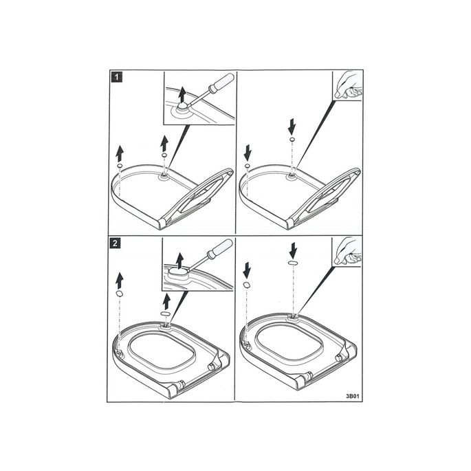 Villeroy en Boch O.Novo 92209100 buffers rond en ovaal