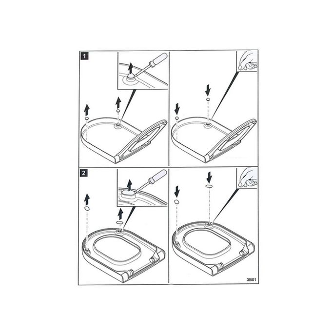 Villeroy en Boch Architectura - Architectura Vita - Hommage - Subway 92209700 buffers rond en ovaal