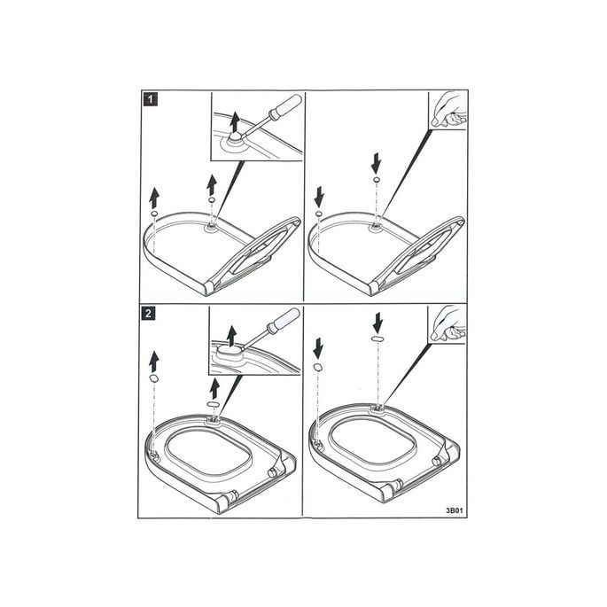 Villeroy en Boch Architectura Compact - Subway - Subway Compact - Subway 2.0 - Subway 2.0 Compact 92208100 buffers rond en ovaal