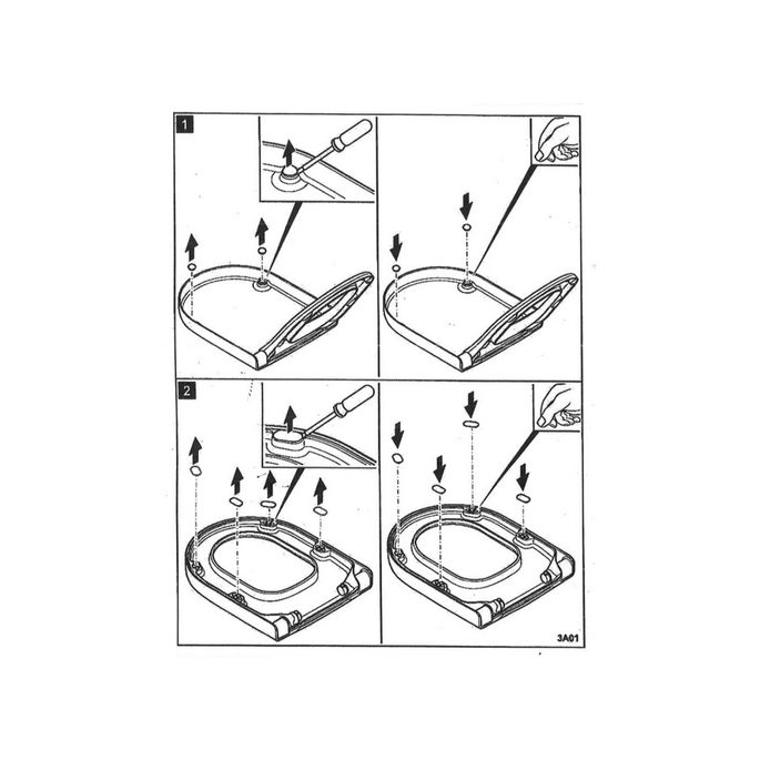 Villeroy en Boch Architectura - Subway 92236800 buffers rond en ovaal