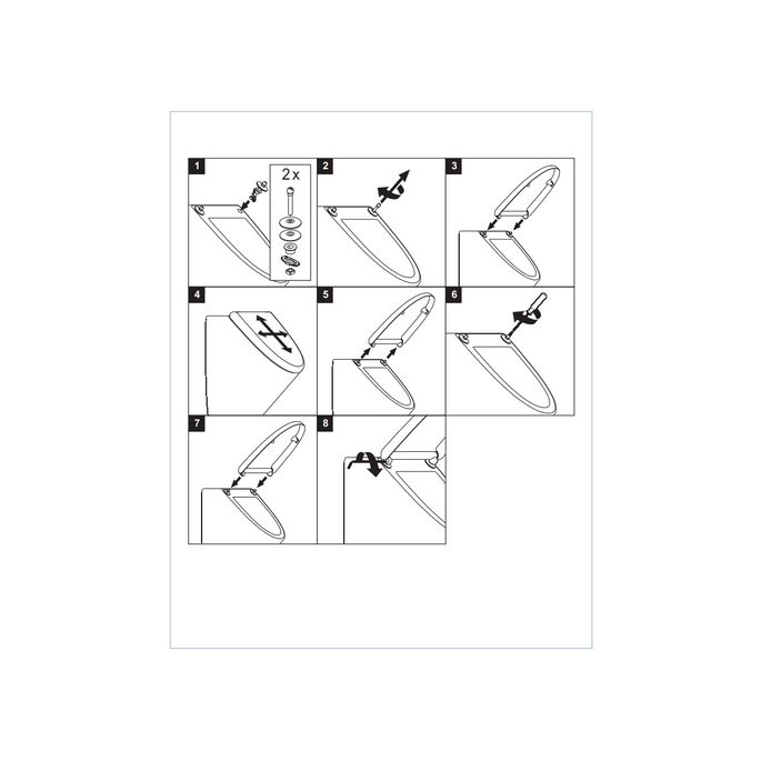 Villeroy en Boch Finion - Legato - Memento - Venticello 8M10S1R2 urinoirdeksel wit (Star White CeramicPlus) *niet meer leverbaar*