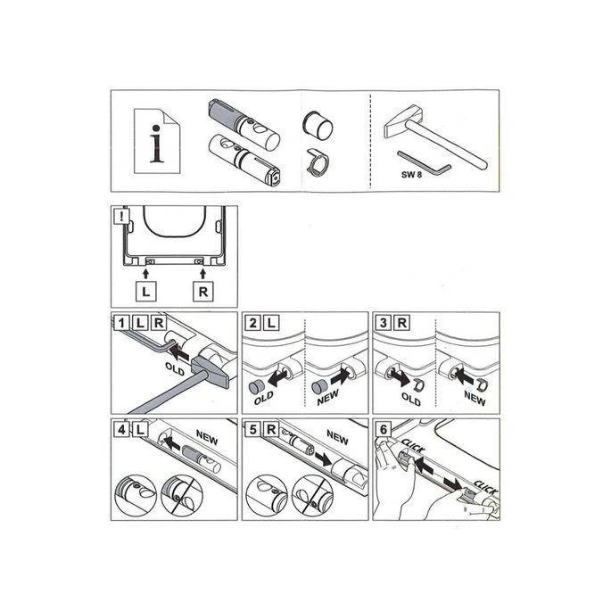 Villeroy en Boch Finion - Venticello 92219100 softclose demperset t.b.v. toiletzitting