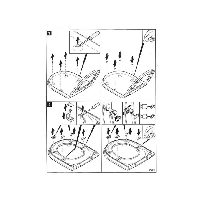 Villeroy en Boch O.Novo Vita 92188000 buffers rond en ovaal