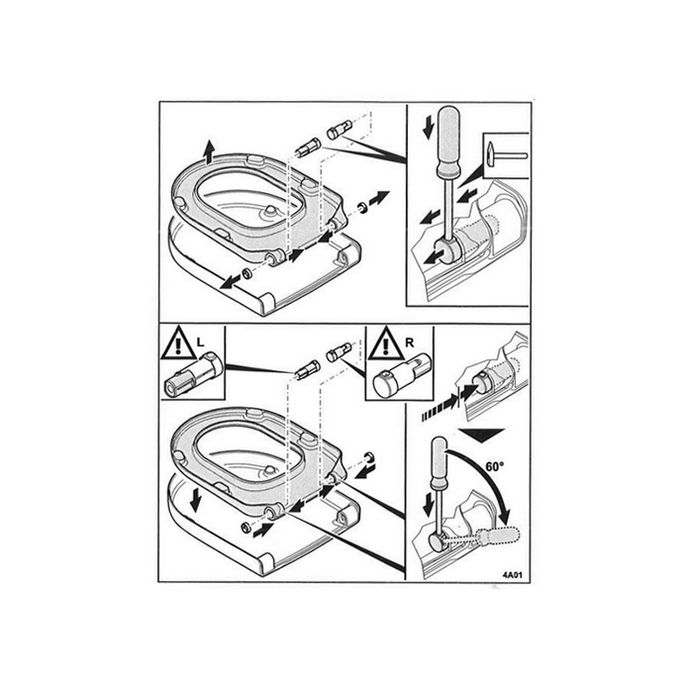 Villeroy en Boch Subway - Subway Compact - Subway 2.0 - Subway 2.0 Compact 92202400 dummy demperset t.b.v. toiletzitting (niet softclose!)