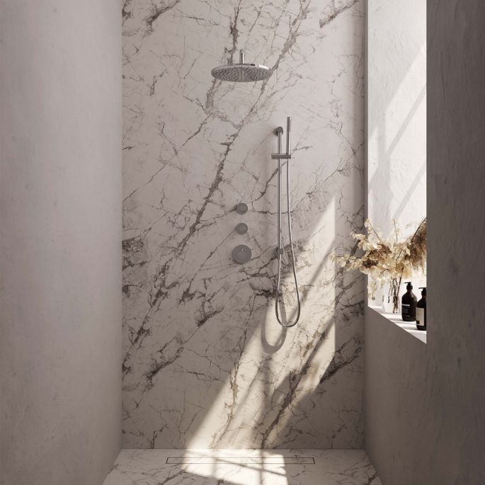 Brauer Carving 5-CE-112 thermostatische inbouw regendouche SET 16 chroom