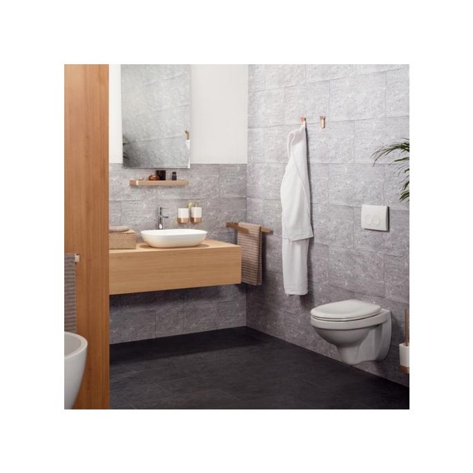 Haceka Aline 1208687 toilet roll holder brushed grey