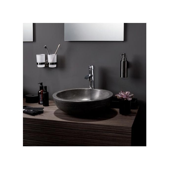 Haceka Kosmos 1208734 dubbele glashouder gesatineerd glas/ grafiet