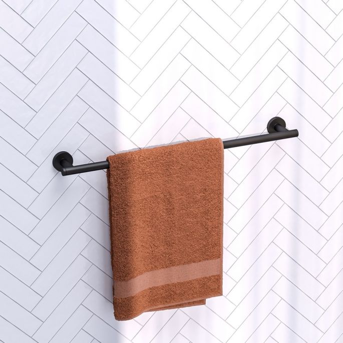 Brauer 5-S-220 handdoekrek 60cm mat zwart
