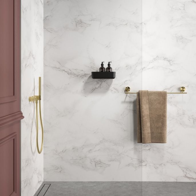 Geesa Opal Brushed Gold 917207-07-60 handdoekrek 60 cm geborsteld goud