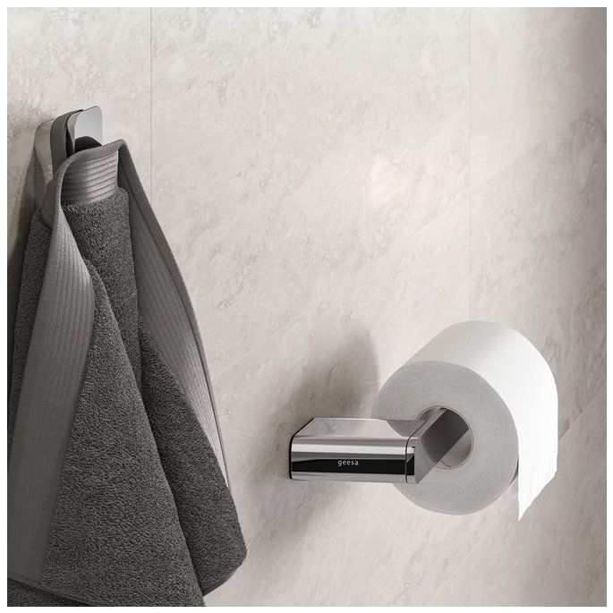 Geesa Shift Chrome 919909-02-R toiletrolhouder zonder klep (rechts) chroom