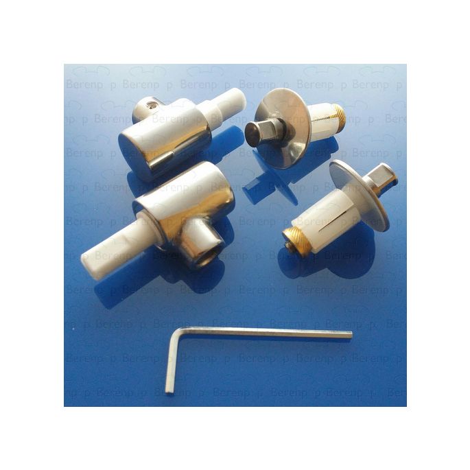 Keramag Flow 598058000 set van 2 scharnieren voor toiletzitting chroom *niet meer leverbaar*