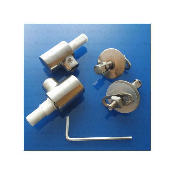 Keramag Visit 598143000 set van 2 scharnieren voor toiletzitting chroom *niet meer leverbaar*