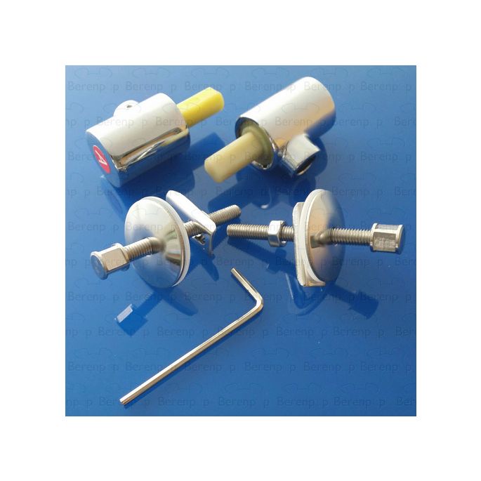 Keramag Preciosa II - Visit 598158000 set van 2 scharnieren voor toiletzitting chroom *niet meer leverbaar*