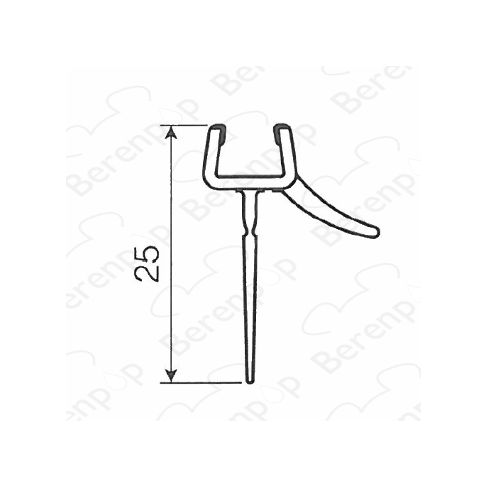 Artweger Twistline 5TZ206 lekstrip set 2 horizontaal