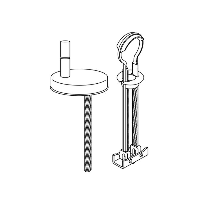 Pressalit BL6999 Concordia - Scandinavia Plus - Sway D - Sway Uni set verstelbare scharnieren softclose lift-off chroom