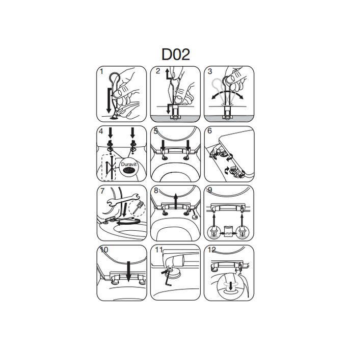 Pressalit Calmo 556000-D02999 voor Sphinx Atlantic toiletzitting met deksel wit