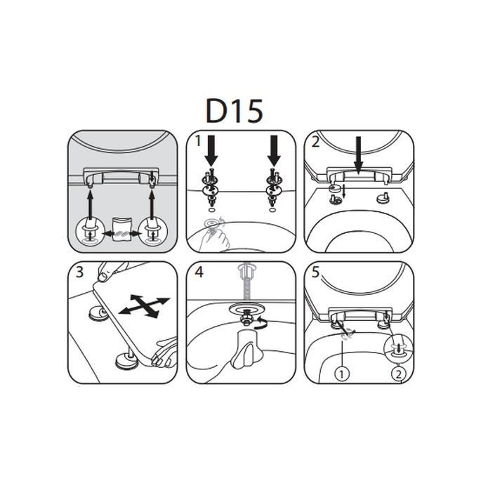 Pressalit Calmo 556273-D15999 toiletzitting met deksel pergamon