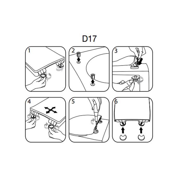 Pressalit D17999 300 Compact set verstelbare scharnieren chroom *niet meer leverbaar*