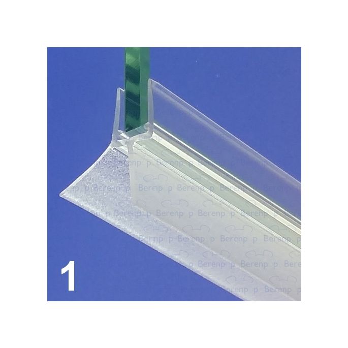 Exa-Lent Universal DS012006 - G06021200 helder doucheprofiel 2 flapjes 200cm - 6mm