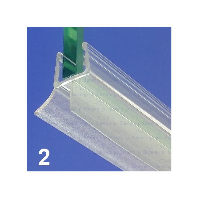 Exa-Lent Universal DS0210010 - G10023100 helder doucheprofiel 2 flapjes 100cm - 10mm