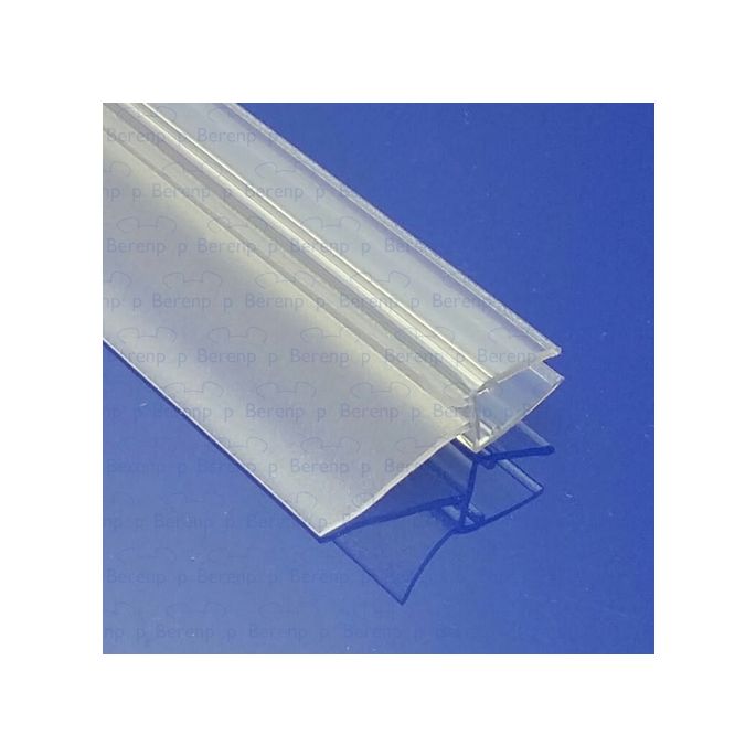 Exa-Lent Universal DS051008 - G08207100 helder doucheprofiel 1 flap 1 flapje 100cm - 8mm