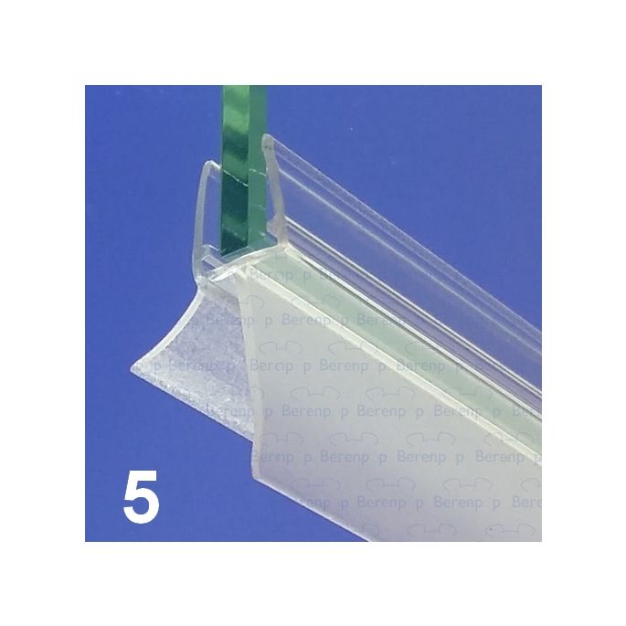 Exa-Lent Universal DS051008 - G08207100 helder doucheprofiel 1 flap 1 flapje 100cm - 8mm