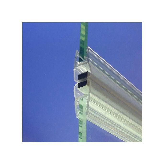 Exa-Lent Universal DS182004 - M04111200 helder doucheprofiel magneet recht (set van 2 stuks) 200cm 4mm