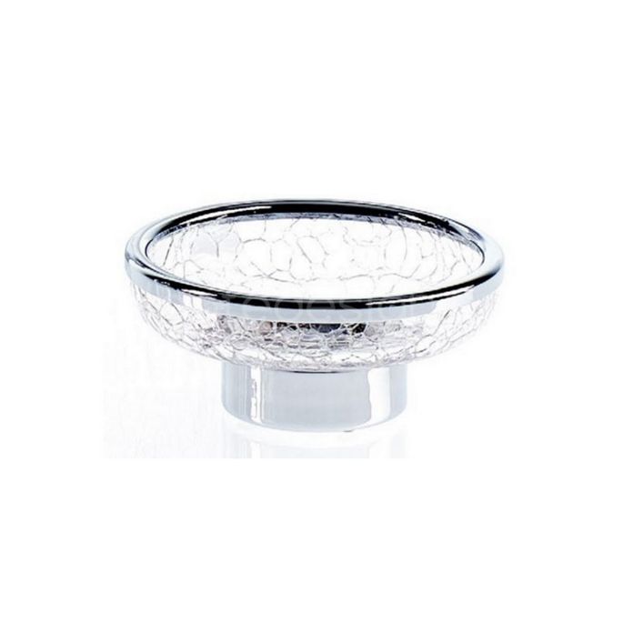 Decor Walther Crack 0932900 CR STS zeepschaal craquelé glas/ chroom