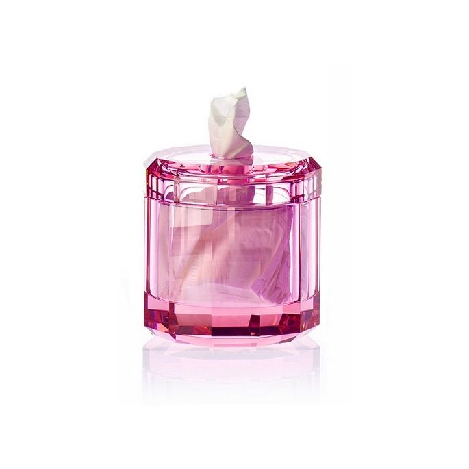 Decor Walther Crystal 0931561 KR KB tissuebox Pink Crystal