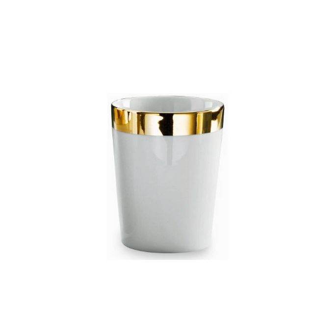 Decor Walther Porcelain 0846220 BE 50 beker porselein wit/ goud