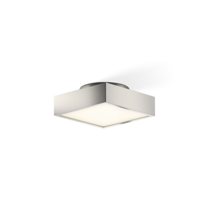 Decor Walther 0218734 CUT 18 N LED wand- plafondlamp 18x18cm geborsteld nikkel