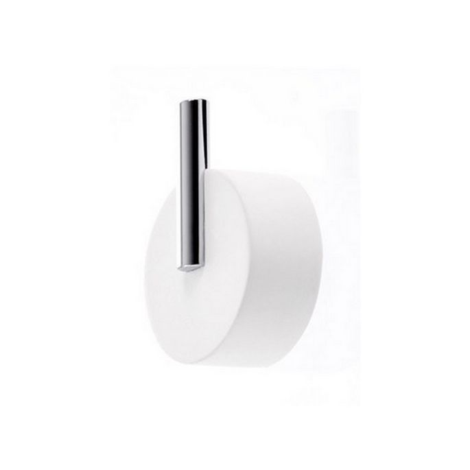 Decor Walther 0972755 Stone WHG haak groot RVS geborsteld/ wit