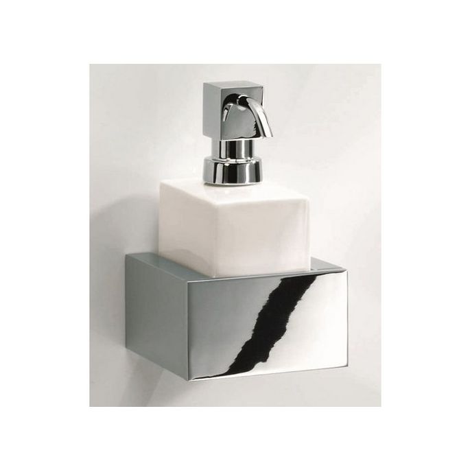 Decor Walther Brick 0590900 BK WSP zeepdispenser wit porselein/ chroom (OUTLET)