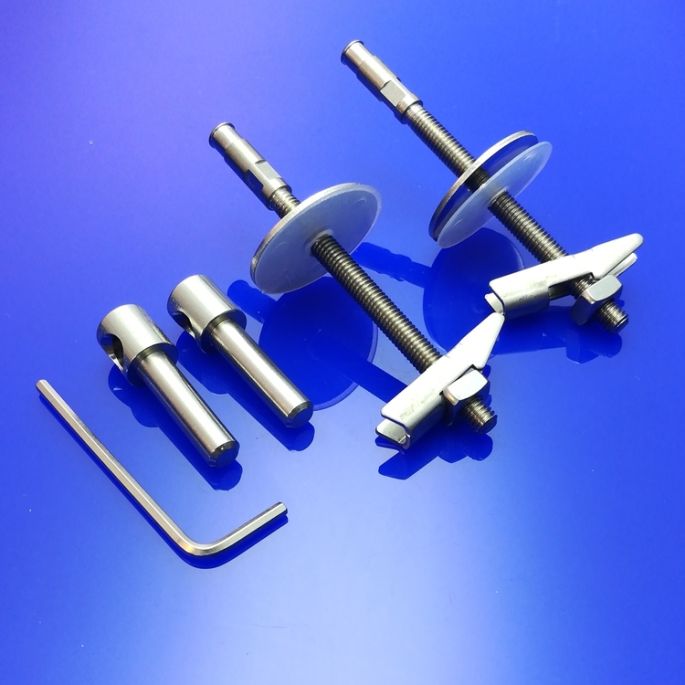 Duravit Architec 0061641000 scharnierset voor toiletzitting Architec 006961